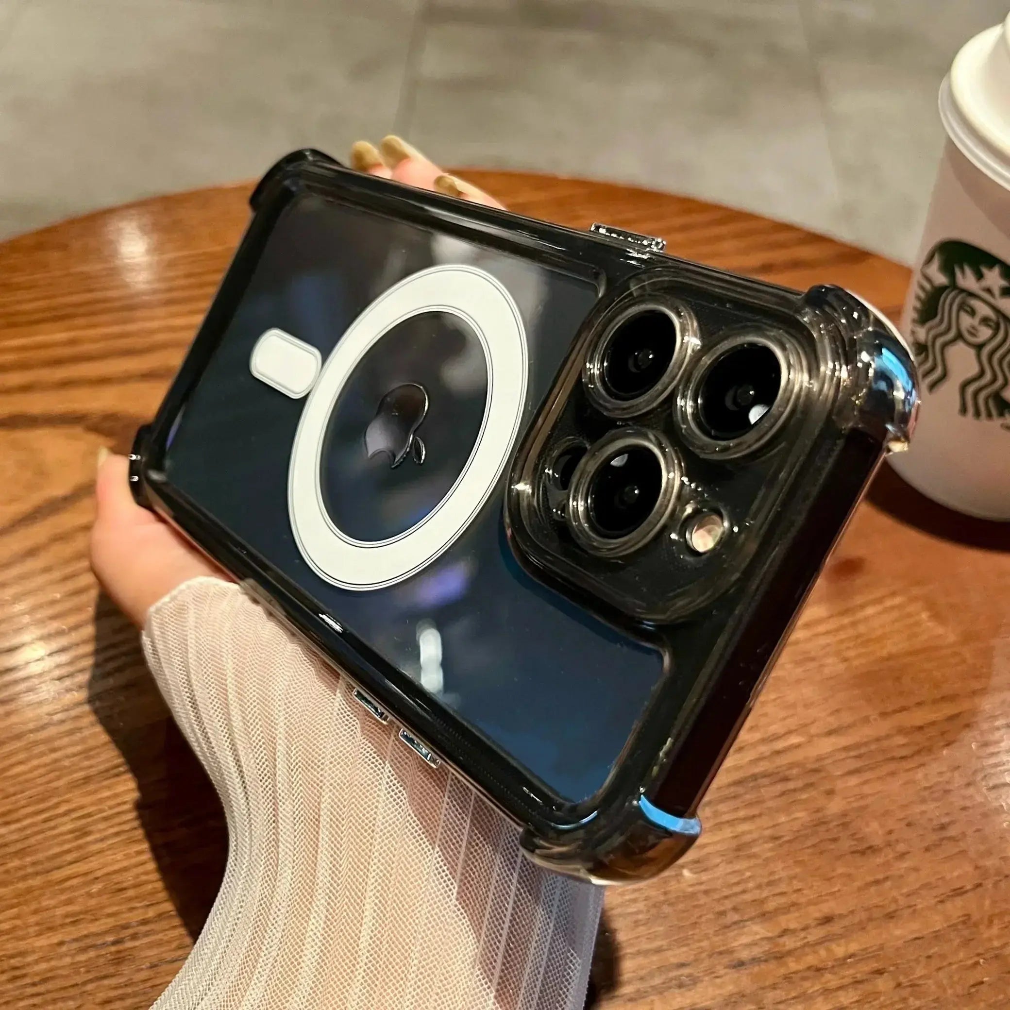 Shockproof Magnetic Clear Phone Case for iPhone 17 Air and 15 Pro Max Plus ryshop